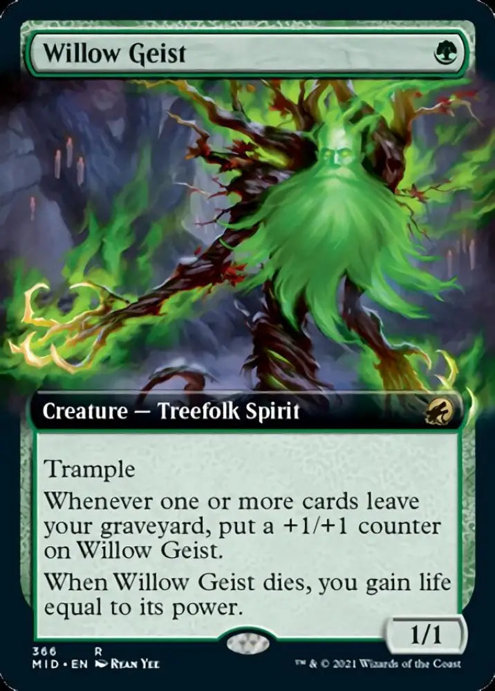 Willow Geist (Extended Art) [Innistrad: Midnight Hunt] - MTG Single