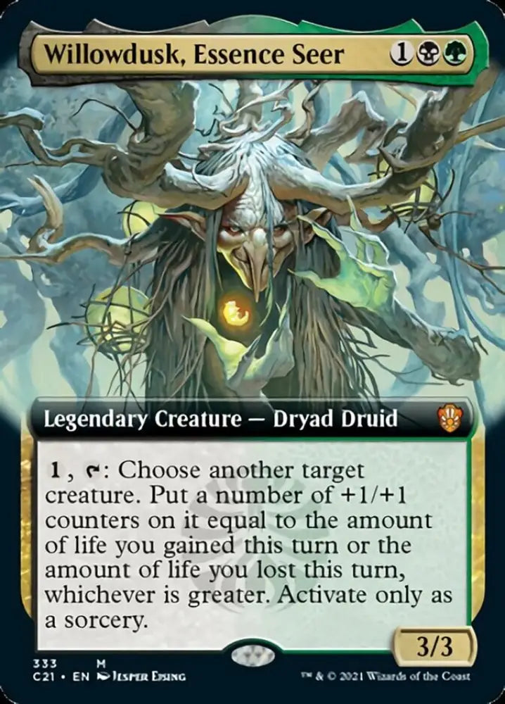 Willowdusk Essence Seer (Extended Art) [Commander 2021] - MTG Single