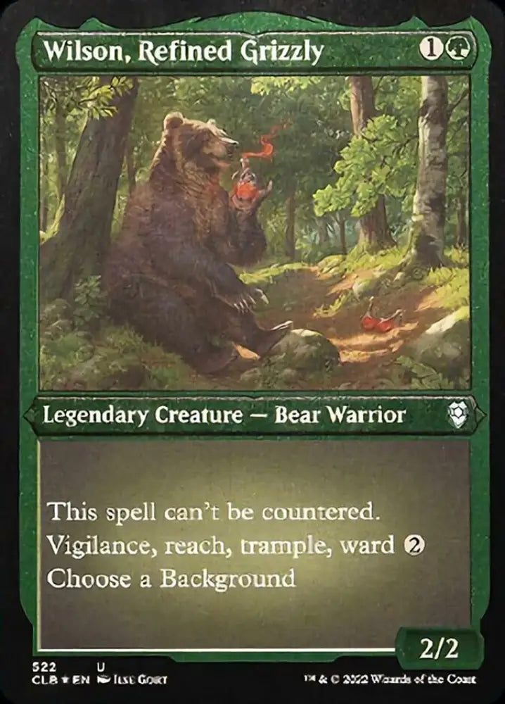 Wilson Refined Grizzly (Foil Etched) [Commander Legends: Battle for Baldur’s Gate] - MTG Single