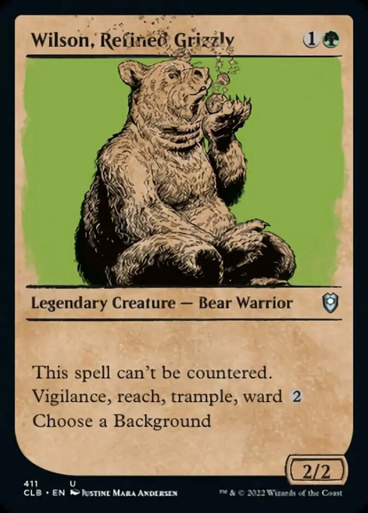 Wilson Refined Grizzly (Showcase) [Commander Legends: Battle for Baldur’s Gate] - MTG Single