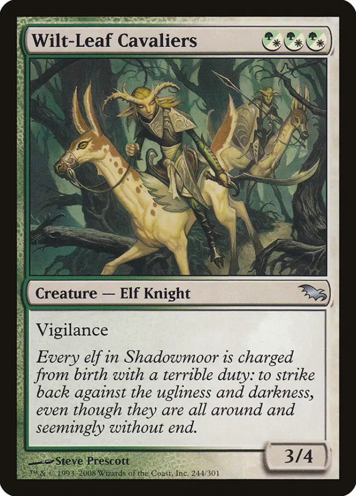Wilt-Leaf Cavaliers [Shadowmoor] - MTG Single