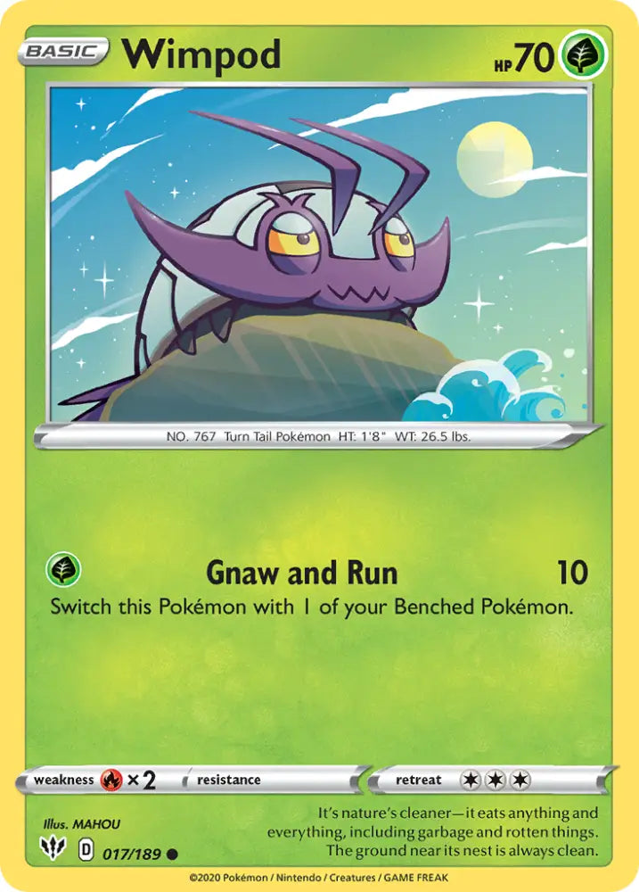 Wimpod (017/189) [Sword & Shield: Darkness Ablaze] - Pokemon Single