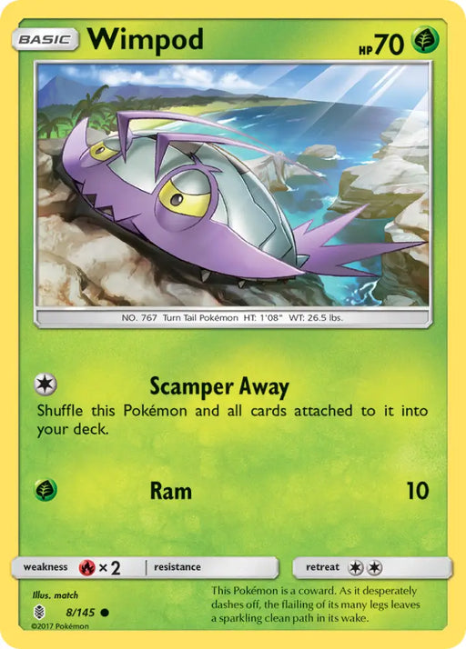 Wimpod (8/145) [Sun & Moon: Guardians Rising] - Pokemon Single