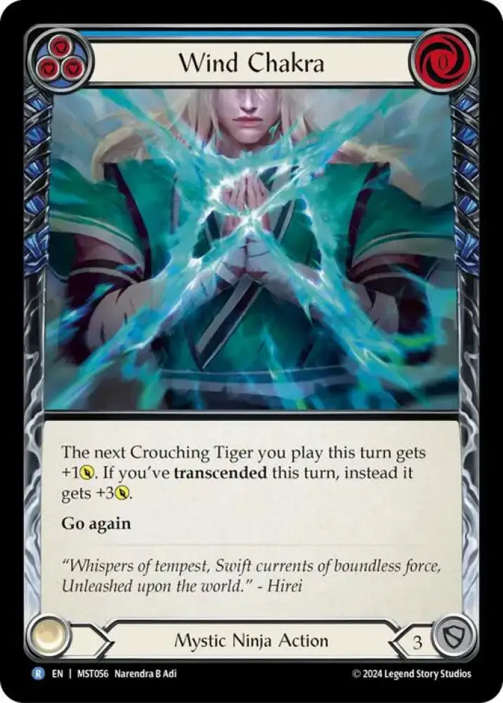 Wind Chakra (Blue) [Part the Mistveil] Rainbow Foil - Flesh And Blood Single