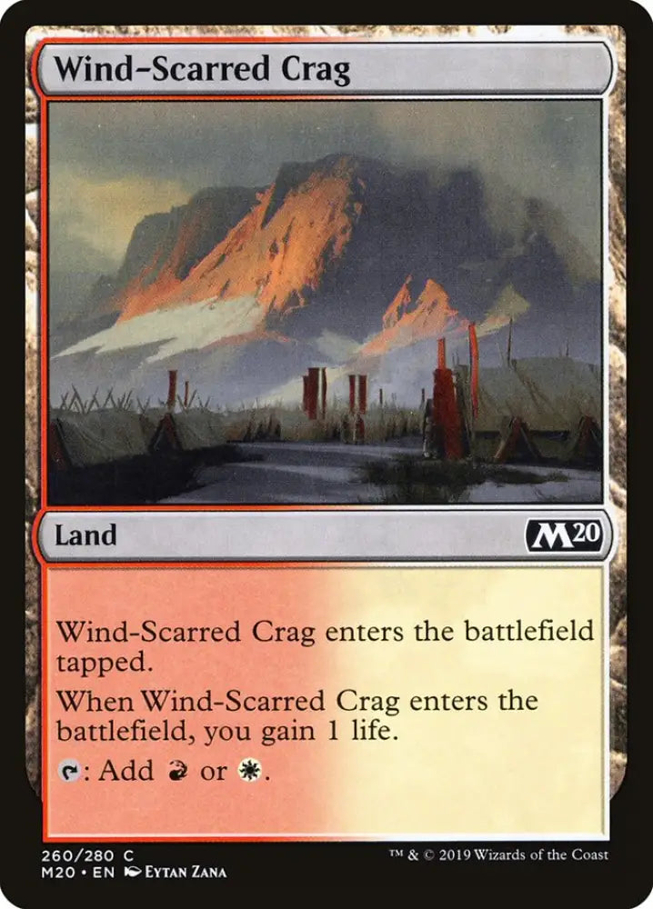 Wind-Scarred Crag [Core Set 2020] - MTG Single
