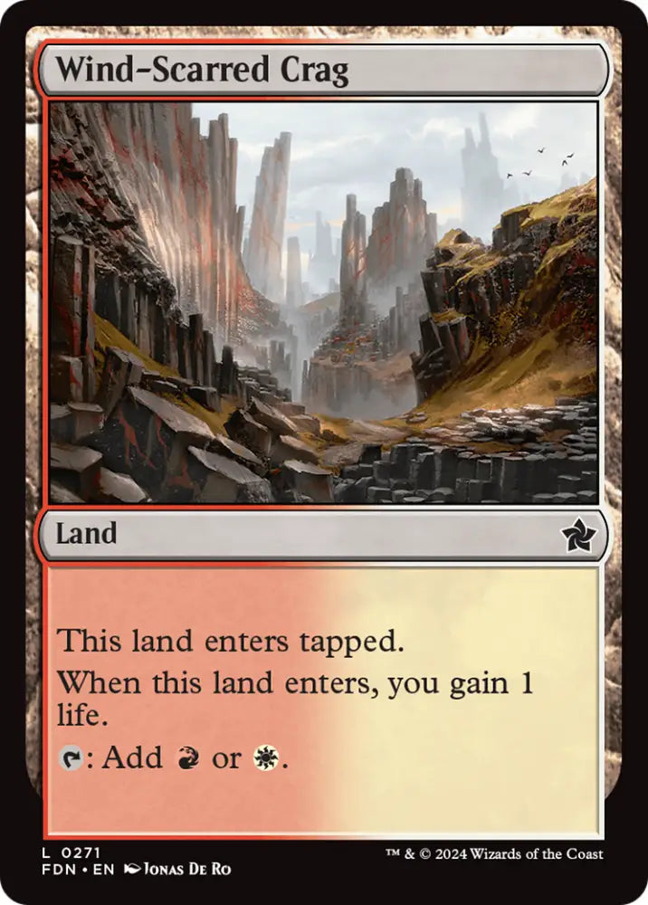 Wind-Scarred Crag [Foundations] - MTG Single