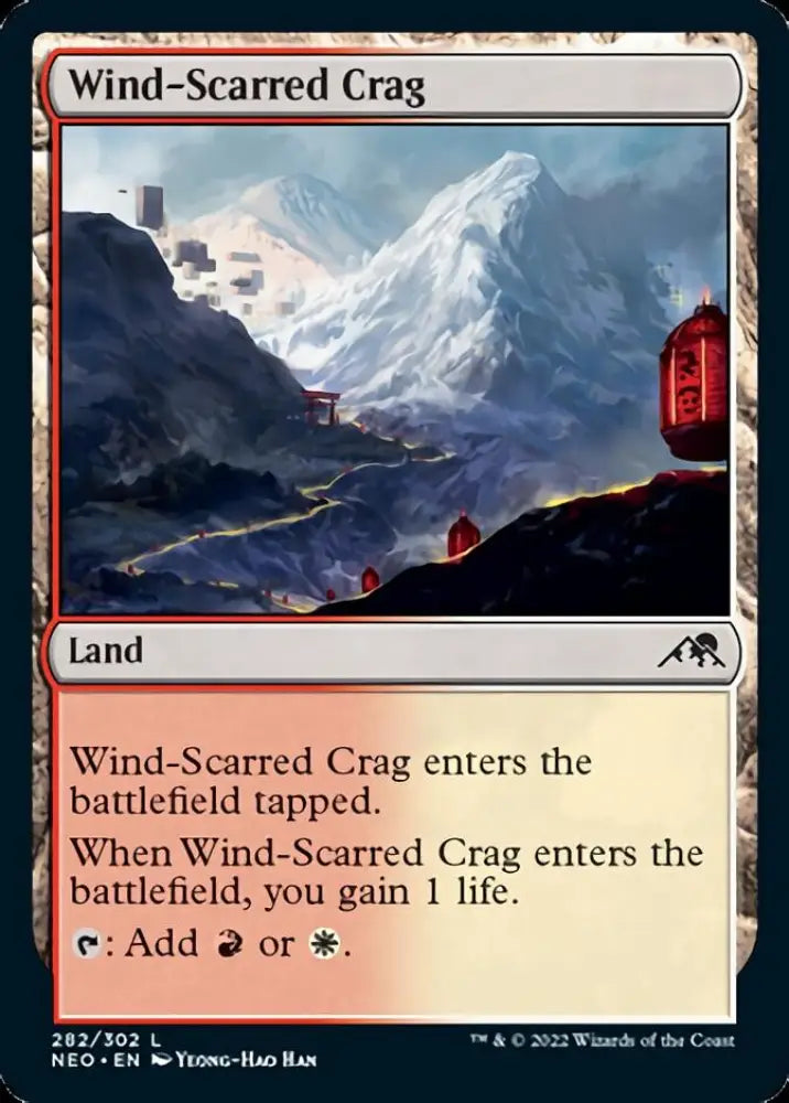 Wind-Scarred Crag [Kamigawa: Neon Dynasty] - MTG Single