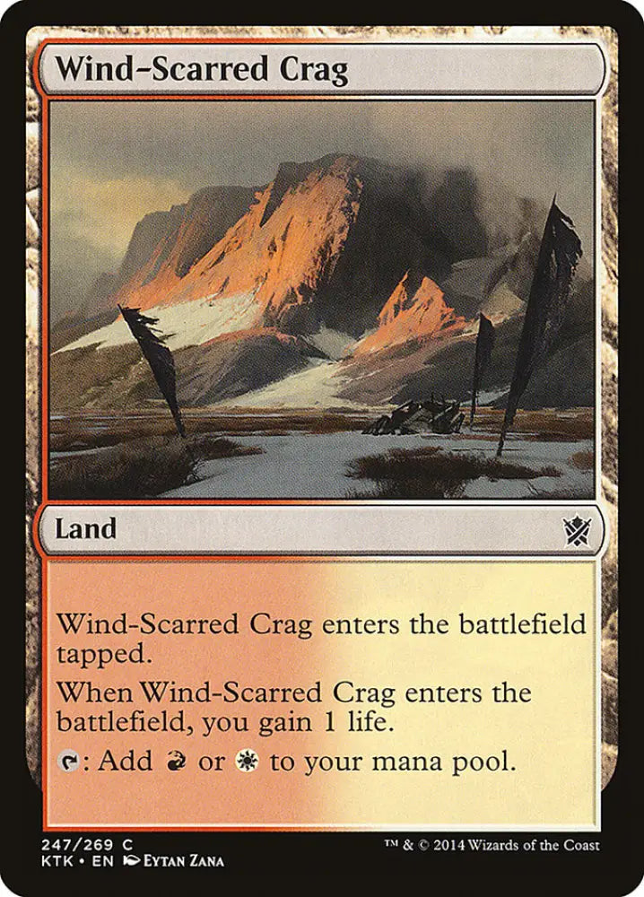 Wind-Scarred Crag [Khans of Tarkir] - MTG Single