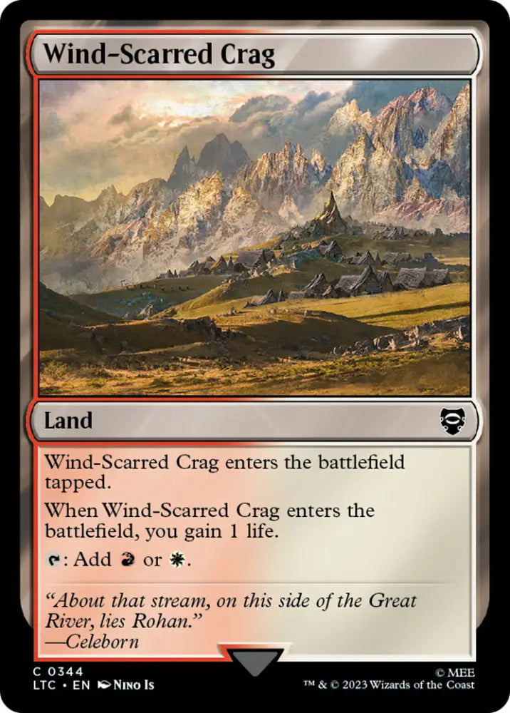 Wind-Scarred Crag [The Lord of the Rings: Tales of Middle-Earth Commander] - MTG Single