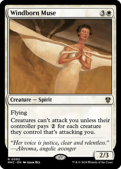 Windborn Muse [Murders at Karlov Manor Commander] - MTG Single