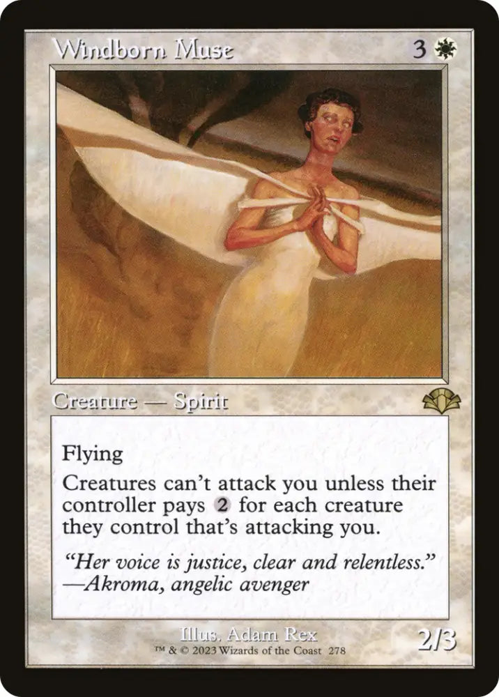 Windborn Muse (Retro) [Dominaria Remastered] - MTG Single