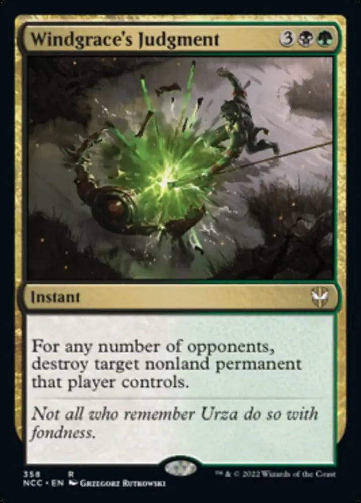 Windgrace’s Judgment [Streets of New Capenna Commander] - MTG Single