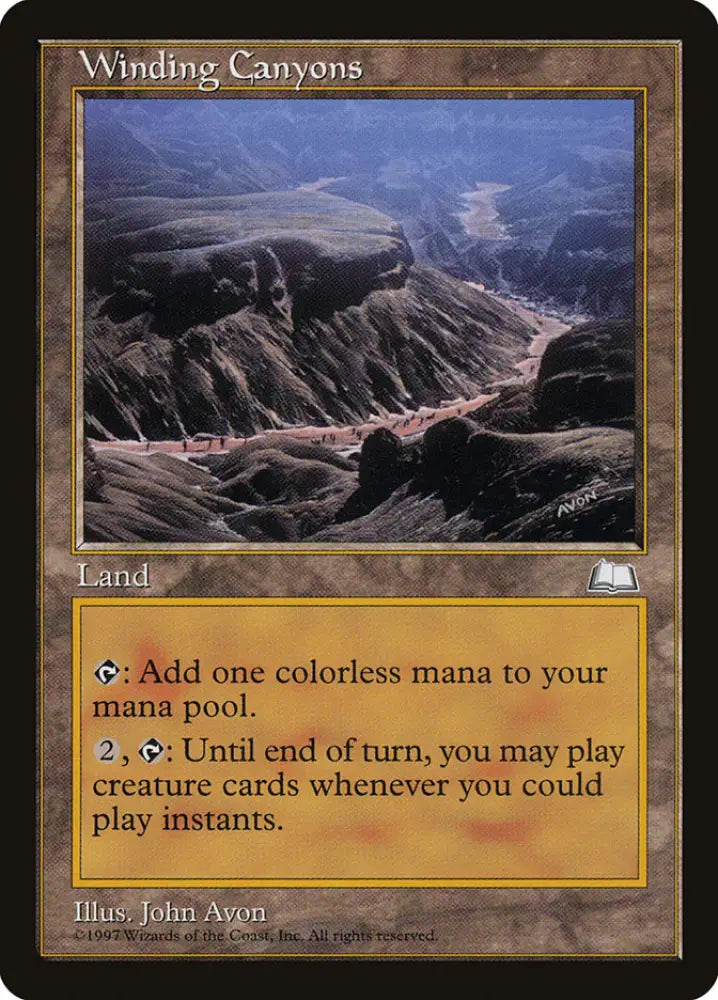 Winding Canyons [Weatherlight] - MTG Single
