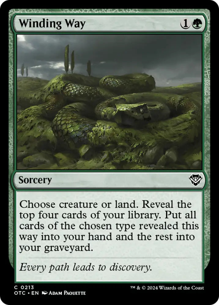 Winding Way [Outlaws of Thunder Junction Commander] - MTG Single