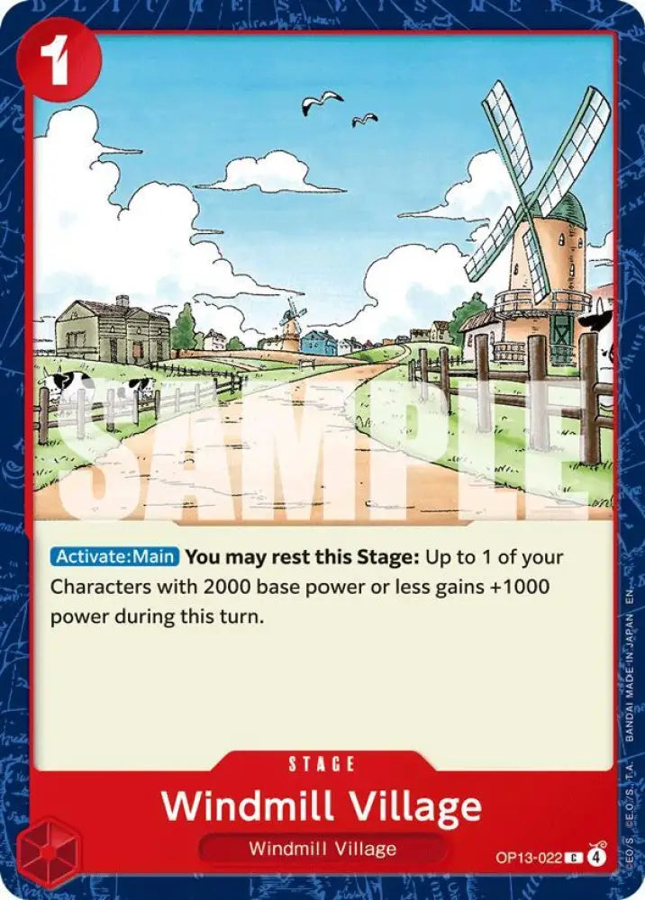 Windmill Village (OP13-022) [Carrying On His Will]
