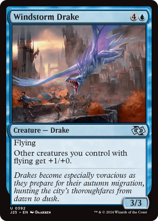 Windstorm Drake [Foundations Jumpstart] - MTG Single