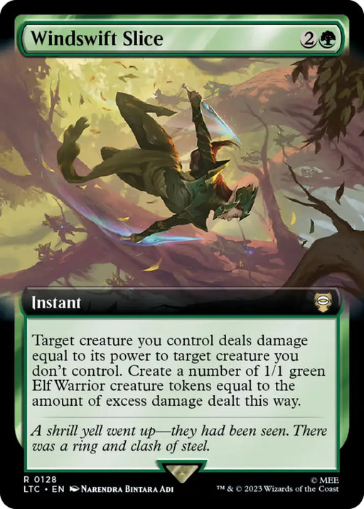 Windswift Slice (Extended Art) [The Lord of the Rings: Tales of Middle-Earth Commander] - MTG Single
