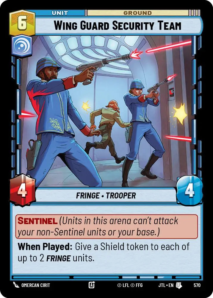 Wing Guard Security Team (Foil) (570) [Jump to Lightspeed] - Star Wars: Unlimited Single