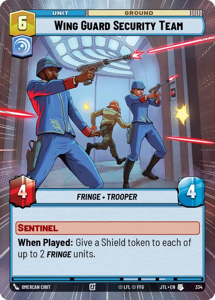 Wing Guard Security Team (Hyperspace) (334) [Jump to Lightspeed] - Star Wars: Unlimited Single