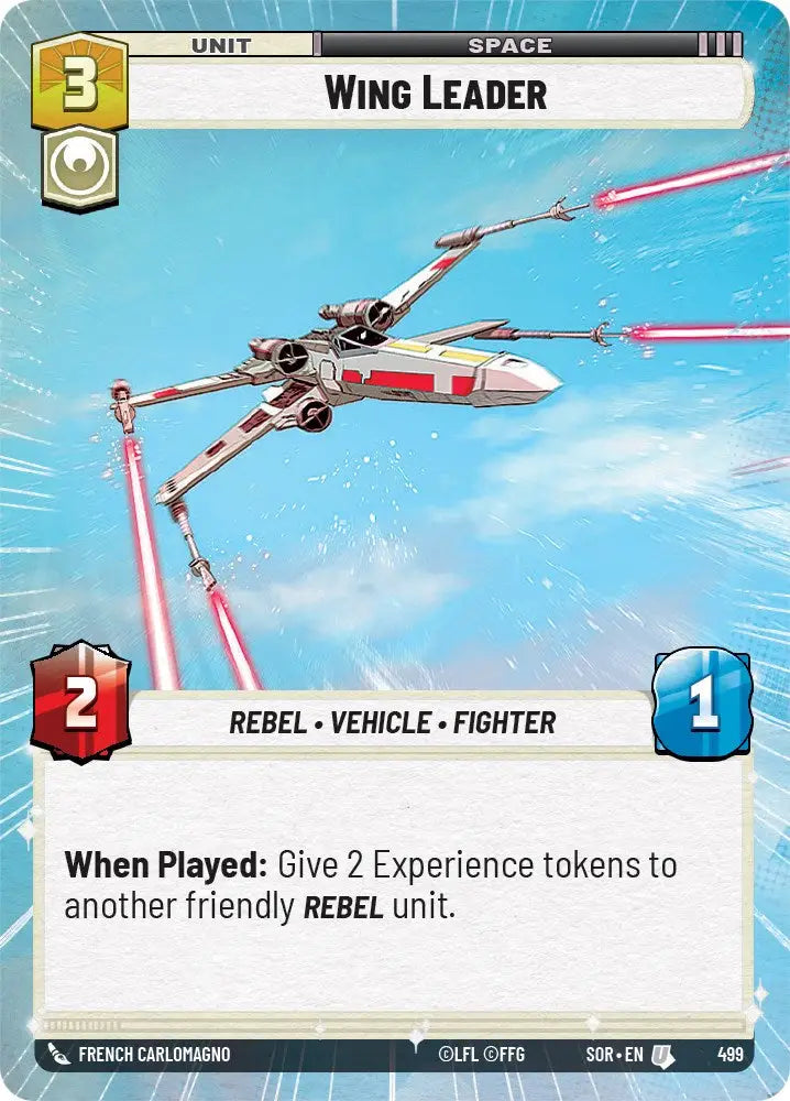 Wing Leader (Hyperspace) (499) [Spark of Rebellion] - Star Wars: Unlimited Single