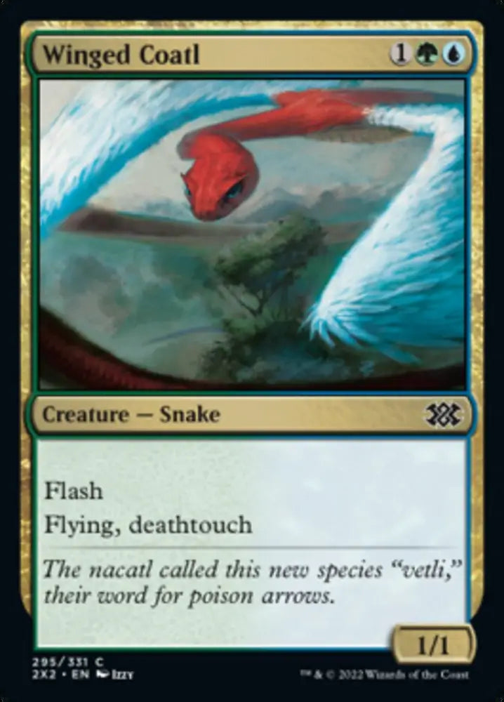 Winged Coatl [Double Masters 2022] - MTG Single