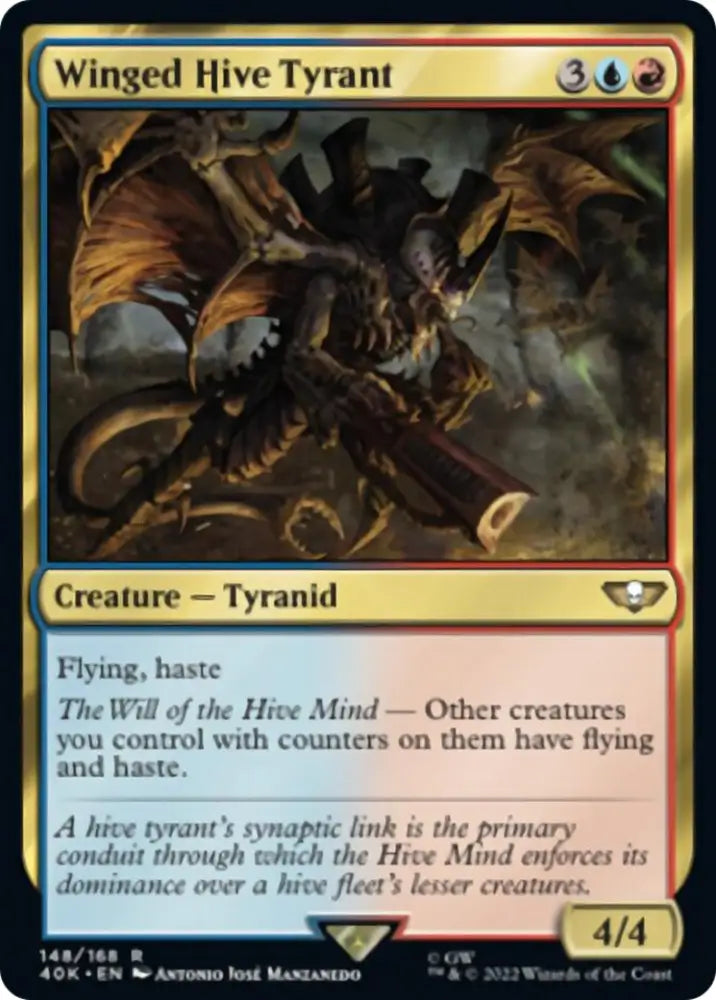 Winged Hive Tyrant [Warhammer 40,000] - MTG Single