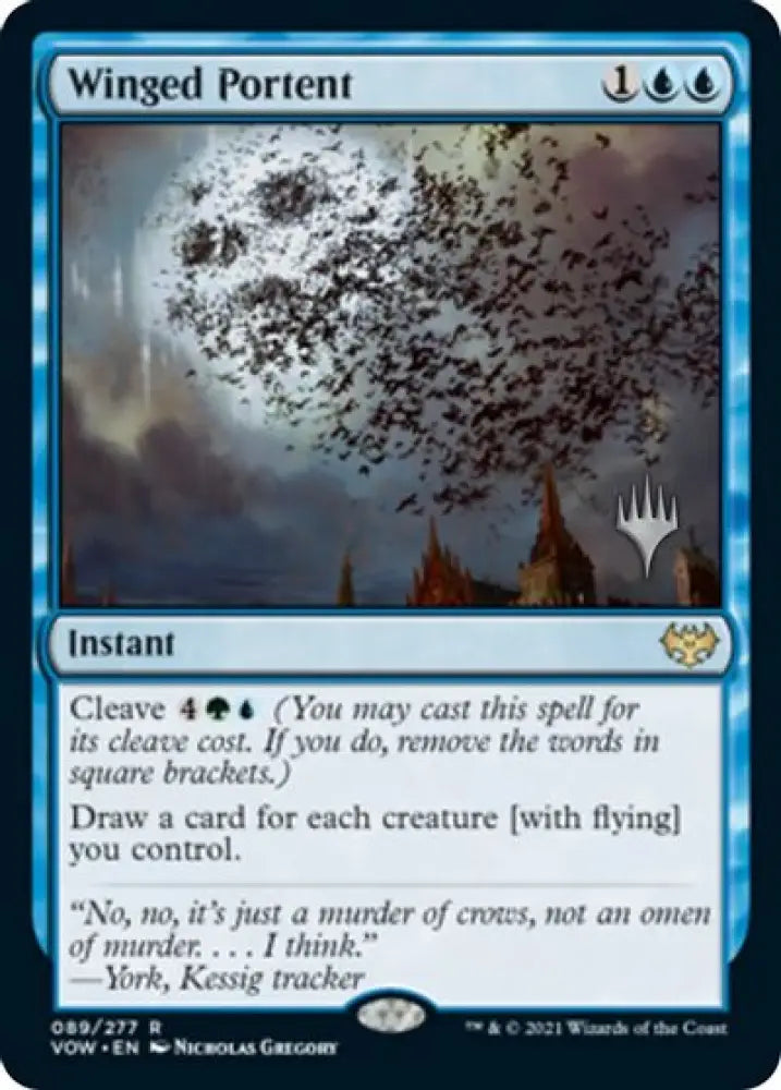 Winged Portent (Promo Pack) [Innistrad: Crimson Vow Promos] - MTG Single
