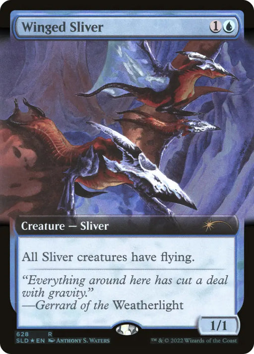 Winged Sliver (Extended Art) [Secret Lair Drop Promos] - MTG Single