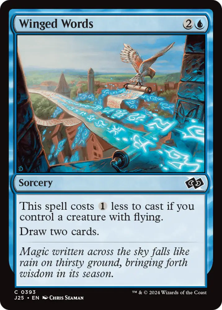 Winged Words [Foundations Jumpstart] - MTG Single