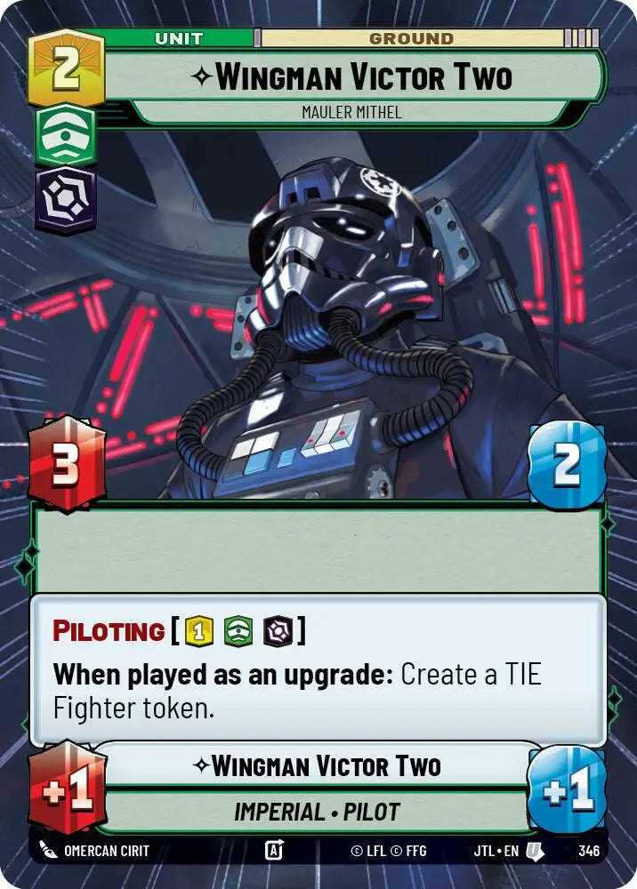 Wingman Victor Two - Mauler Mithel (Hyperspace) (346) [Jump to Lightspeed] - Star Wars: Unlimited Single