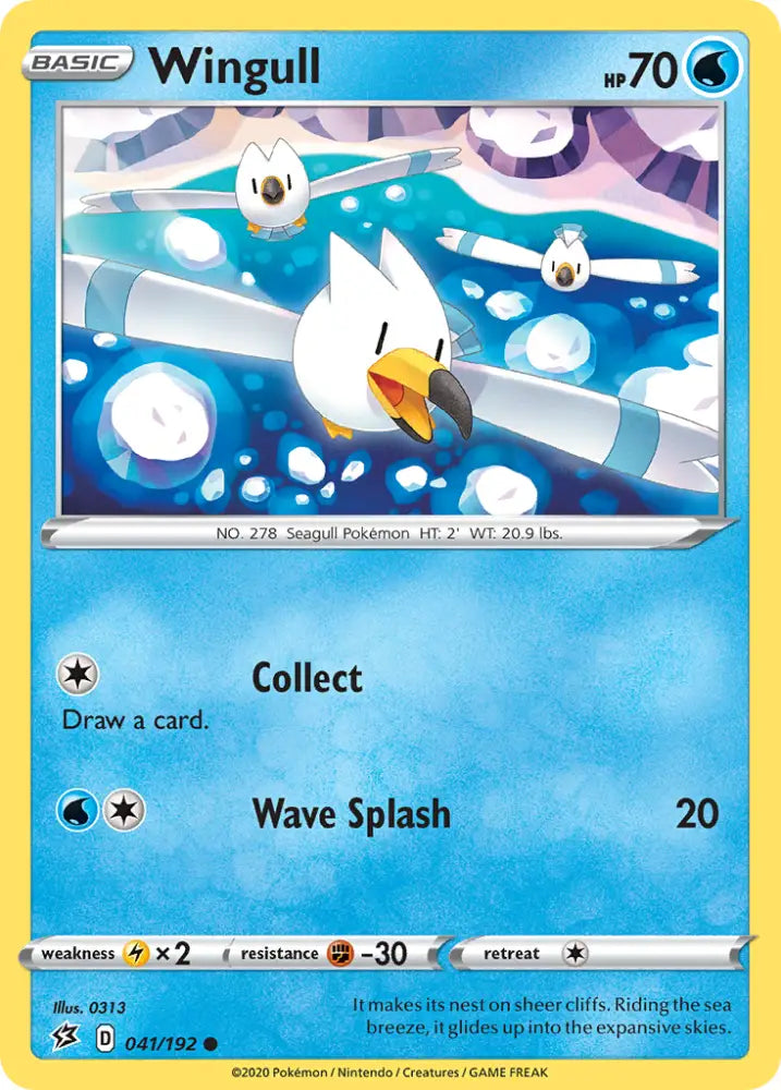 Wingull (041/192) [Sword & Shield: Rebel Clash] - Pokemon Single
