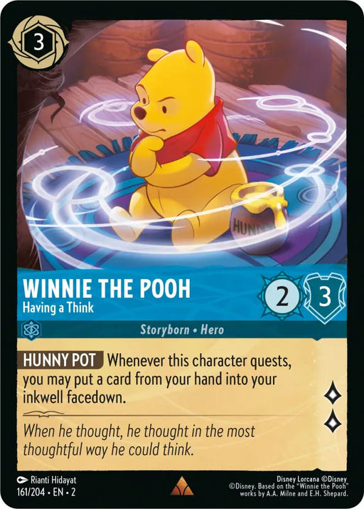 Winnie the Pooh - Having a Think (161/204) [Rise of the Floodborn] - Lorcana Single
