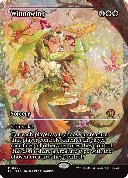 Winnowing (Showcase) (Fracture Foil) (392) [Lorwyn Eclipsed]