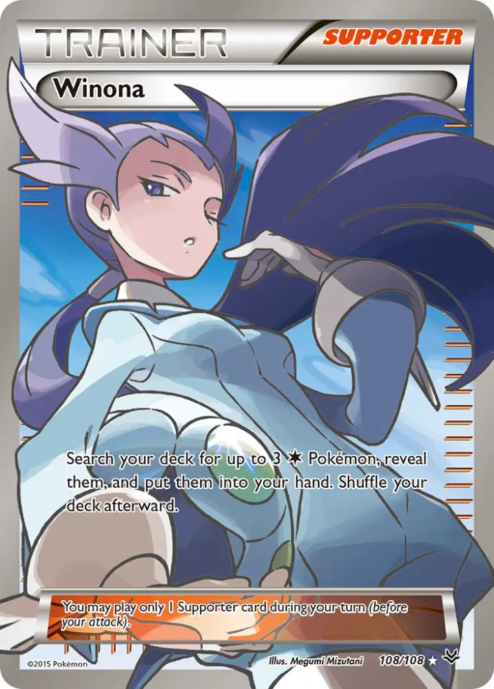 Winona (108/108) [XY: Roaring Skies] - Pokemon Single