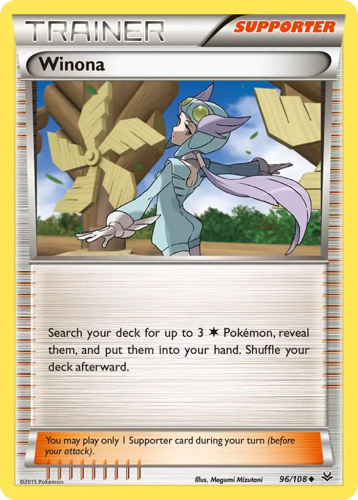 Winona (96/108) [XY: Roaring Skies] - Pokemon Single
