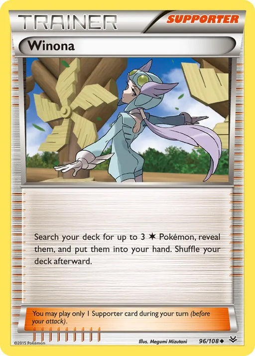 Winona (96/108) [XY: Roaring Skies] - Pokemon Single