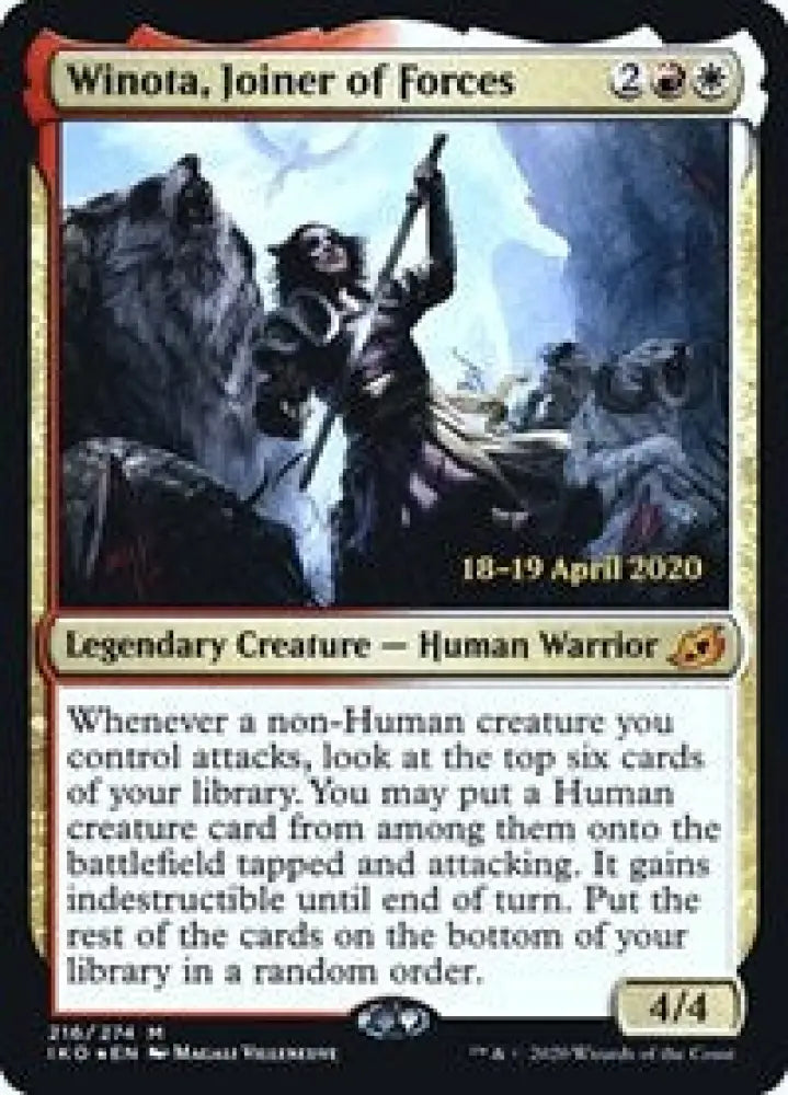 Winota, Joiner of Forces (216) [Prerelease Cards]
