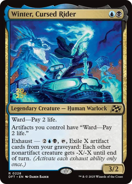 Winter Cursed Rider [Aetherdrift Prerelease Promos] - MTG Single