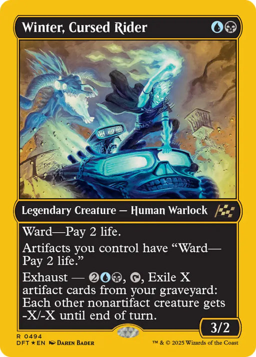 Winter Cursed Rider (First-Place Foil) [Aetherdrift] - MTG Single