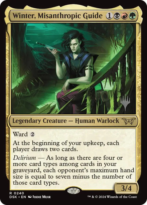 Winter Misanthropic Guide (Promo Pack) [Duskmourn: House of Horror Promos] - MTG Single