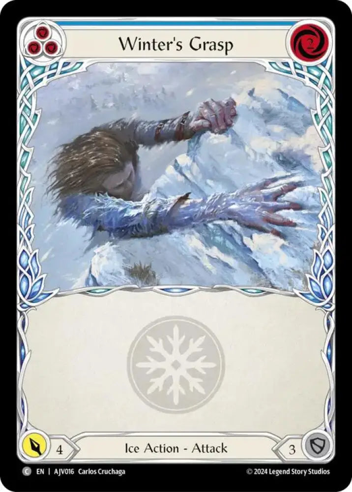 Winter’s Grasp (Blue) [AJV016] (Armory Deck: Jarl Vetreidi) - Flesh And Blood Single