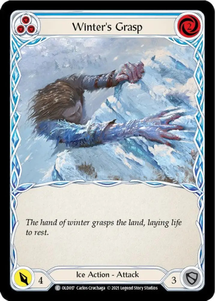 Winter’s Grasp (Blue) [Tales of Aria Blitz Deck] 1st Edition Normal - Flesh And Blood Single