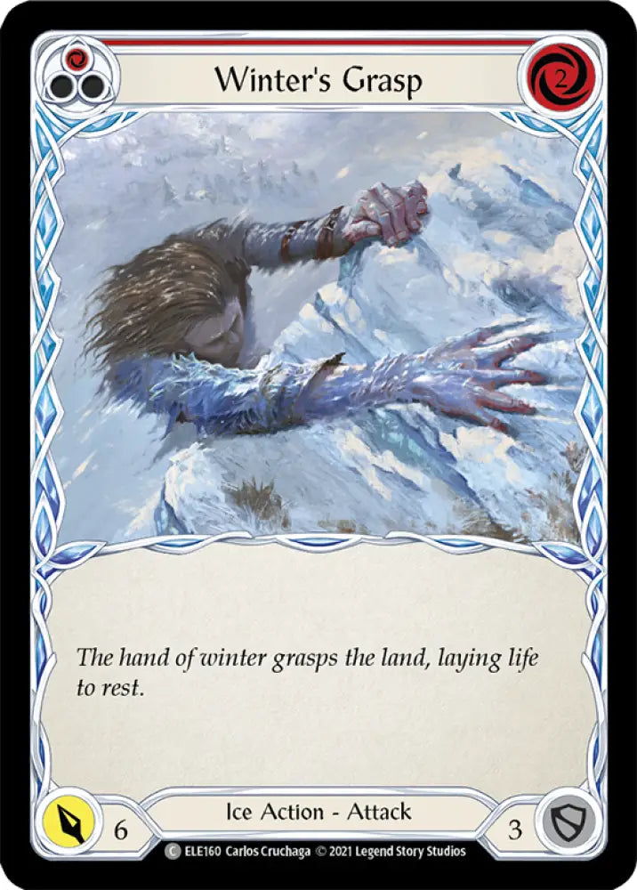 Winter’s Grasp (Red) [Tales of Aria 1st Edition] 1st Edition Normal - Flesh And Blood Single