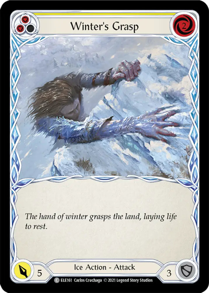 Winter’s Grasp (Yellow) [Tales of Aria 1st Edition] 1st Edition Rainbow Foil - Flesh And Blood Single