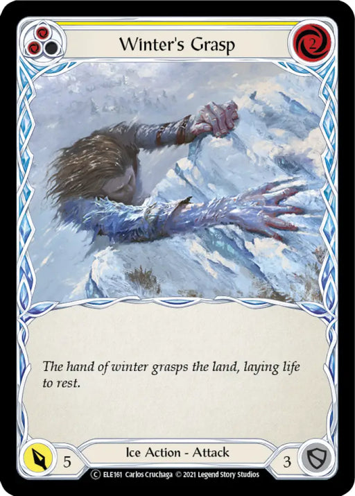 Winter’s Grasp (Yellow) [Tales of Aria Unlimited] Unlimited Rainbow Foil - Flesh And Blood Single