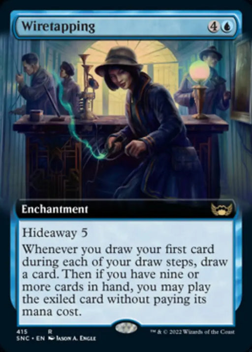 Wiretapping (Extended Art) [Streets of New Capenna] - MTG Single