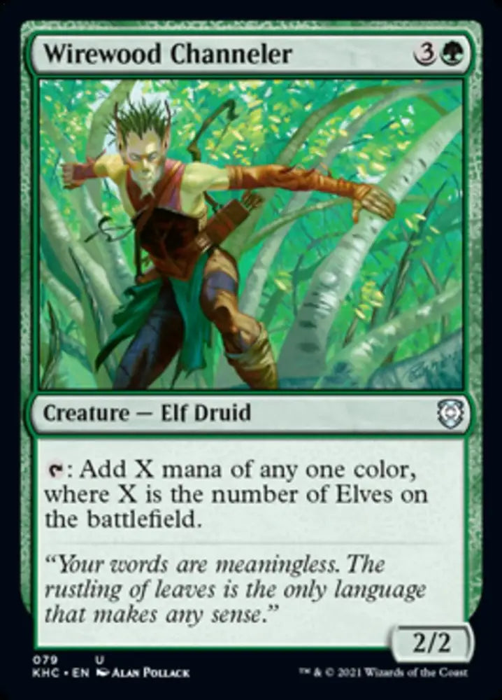 Wirewood Channeler [Kaldheim Commander] - MTG Single