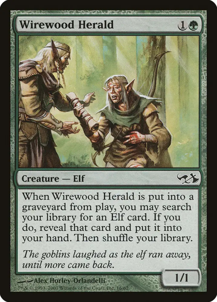 Wirewood Herald [Duel Decks: Elves vs. Goblins] - MTG Single