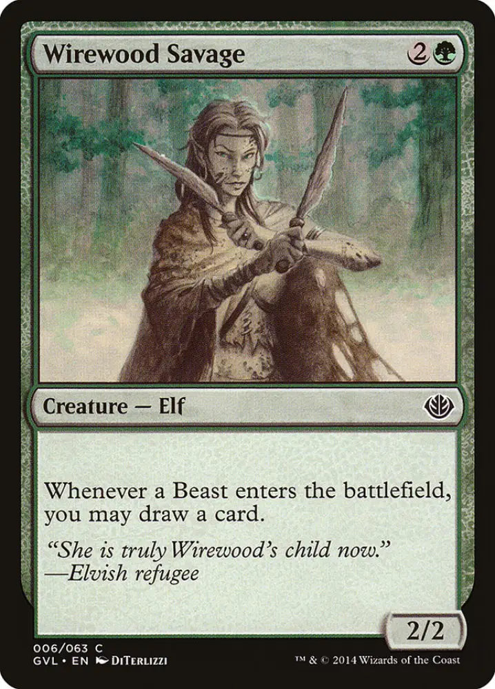 Wirewood Savage (Garruk vs. Liliana) [Duel Decks Anthology] - MTG Single