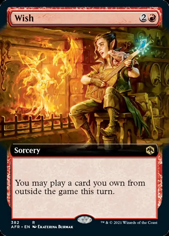 Wish (Extended Art) [Dungeons & Dragons: Adventures in the Forgotten Realms] - MTG Single